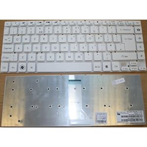 Gateway MP-10K26GB-4422 White UK Replacement Laptop Keyboard (KEY663)