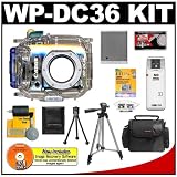Canon WP-DC36 Waterproof Underwater Housing Case with Battery + Case + Tripod + Accessory Kit for PowerShot SD1300 IS Digital Camera