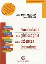 Vocabulaire de la philosophie et des sciences humaines