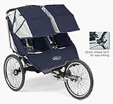 Performance Series Double Baby Jogger with 20 Wheels (Navy / Silver) from The Baby Jogger