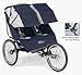 Performance Series Double Baby Jogger with 20 Wheels (Navy / Silver) from The Baby Jogger