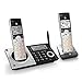 AT&T CL83207 DECT 6.0 Expandable Cordless Phone with Smart Call Blocker, Silver/Black with 2 Handsets