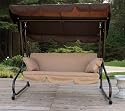 Outdoor Patio Furniture: 3-Seater Hammock Canopy Swing