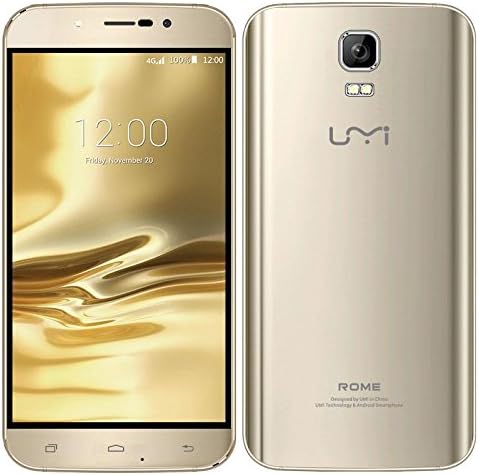 PrimaryKeyUS Chraming Practical1pc 2G (Gsm 850/900/1800/1900Mhz) 3G (Wcdma 900/2100Mhz ) 4G (Lte Fdd 800/1800/2600) 5.5 Inch Umi Rome Cellphone Gold Delicated