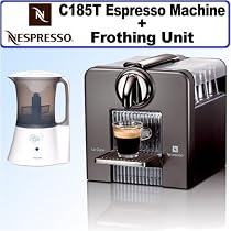 Nespresso C185T Le Cube Automatic Espresso Machine, Titan Gray