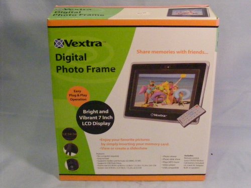Vextra Digital Photo Picture Frame Plug & Play 7\