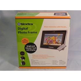 Vextra Digital Photo Picture Frame Plug & Play 7 LCD Displa