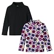 Toddler Girls' Circo&reg; 2pk Turtle Neck Top - Ebony/Floral
