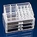 Monekeysell Acrylic Jewelry & Cosmetic Storage Display Boxes,Large Drawer Jewelry Chest or makeup storage ideas Case Lipstick Liner Brush Holder make up boxes