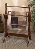 Antique Style Handmade Wooden Towel Rack (29W x 39.5H)
