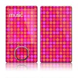 Dots Pink Design Skin Decal Protective Sticker for Zune 80GB / 120GB