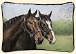 Caroline's Horses Western Decorative Throw Pillow