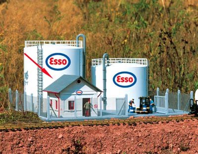 PIKO G SCALE MODEL TRAIN BUILDINGS - TANK DEPOT OFFICE - 62037-image