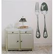 Fork and Spoon Wall Sticker-Removable- Temporary Large Scale