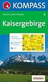 Kaisergebirge: Wander-, Rad- und Skitourenkarte. Mit Panorama. GPS-genau. 1:50.000
