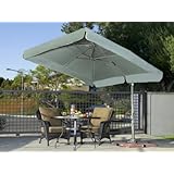 Patio Umbrella - Wanda Sorrento 8x8 Square Tilting Offset Patio Umbrella US220XC - Sunbrella Canopy