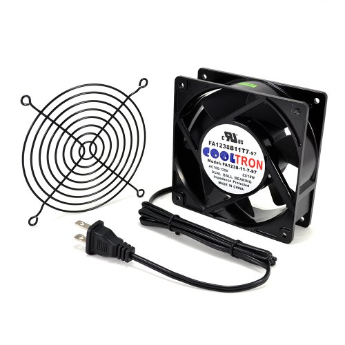 AC Infinity HS1238A-X Standard Cooling Fan, 115V AC 120mm by 120mm by 38mm High Speed AC Infinity HS1238A-X Standard Cooling Fan, 115V AC 120mm by 120mm by 38mm High Speed
