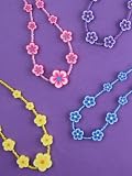 Girls Blue Fimo Daisy Beaded Necklace IN3457
