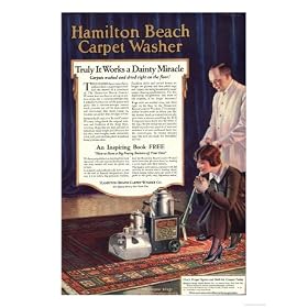 Vacuum Cleaners Hoovers Hamilton Beach Appliances, USA, 1920 Giclee Poster Print, 12x16