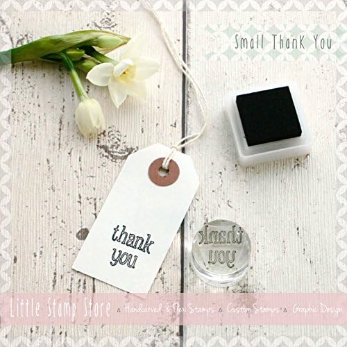 Small Thank You Crystal Clear Stamp