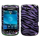 MyBat BlackBerry Torch 9800 Phone Protector Cover - Zebra Skin Purple/Black ....
