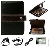 Espresso Brown Executive Leather Jacket Carrying Case Cover with Accessory Slots for Blackberry Playbook 7-inch Tablet Compatible with all Models (16GB, 32GB, 64GB) + Clear Screen Protector + Black Rapid Car Charger with LED Power Indicator + Black Rapid Espresso Brown Executive Leather Jacket Carrying Case Cover with Accessory Slots for Blackberry Playbook 7-inch Tablet Compatible with all Models (16GB, 32GB, 64GB) + Clear Screen Protector + Black Rapid Car Charger with LED Power Indicator + Black Rapid