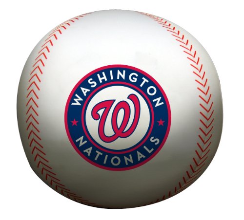 MLB Washington Nationals 12-Inch Spandex Baseball Shaped Whoochie Pillow