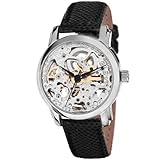 Akribos XXIV Women's AKR431SS Diamond stainless Swiss Quartz Floating Watch