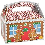 Dozen Gingerbread Cardboard Treat Boxes