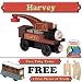 Harvey from Thomas The Tank Engine Wooden Train Set - Free 2 Pieces of Track & Free Toby Train