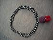 Black Onyx and Rudraksha Full Japa Mala (108+1) Beads Meditation Om Namah Shivaya