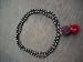 Black Onyx and Rudraksha Full Japa Mala (108+1) Beads Yoga Meditation Om Namah Shivaya