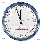 IMAGE OF Wallmonkeys Peel and Stick Wall Graphic - Wall Clock with Date - 48