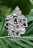 Garnet brooch pendant, 'Virtuous Love'