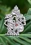 Garnet brooch pendant, 'Virtuous Love'