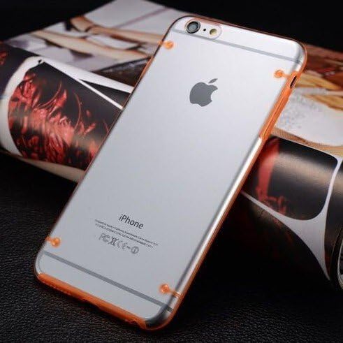 iPhone 6 Plus Case, Hybrid Fluorescent Light Orange Glow Snap On Cover Case for Apple iPhone 6 5.5 inch