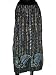 Women's Skirts -Black Color Printed and Sequin Work Wrap Girls Comfortable Clothing In India Size 36 For Free Shipping