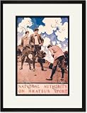 Black Framed/Matted Print 17x23, National Authority on Amateur Sport