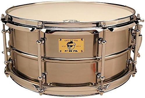 Pork Pie Pig Iron Snare Drum 14x6.5 in. Polished Raw