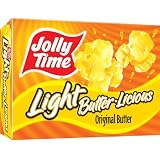 Jolly Time ButterLicious Butter Flavor Microwave Popcorn, Light, 3-Count Boxes (Pack of 12)
