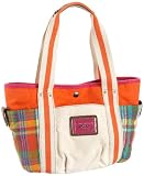 Tommy Hilfiger Mission Madras Small Tote,Russet,one size