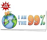 Occupy the Globe WE ARE THE 99% OWS Protest Bumper Sticker 25-PACK