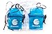 Goldeneye Waterproof Card Holder Case with Carabiner Clip, Clear Blue (2-Pack)