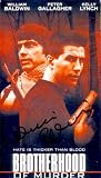 William Baldwin autographed Brotherhood of Murder VHS video