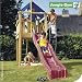 Spielturm Jungle Gym LODGE - Kletterturm mit Rutsche grün