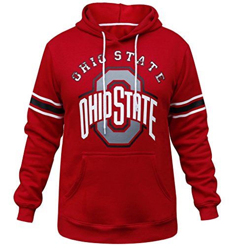 Men's Ohio State Buckeyes Athletic Hoodies Sporty Sweatshirts - Red