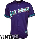MLB Majestic Arizona Diamondbacks Cooperstown Throwback Jersey - Purple (X-Large)