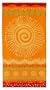 Sunshine Orange Yellow 32x63 - Super Luxury Velour Jacquard Beach Towel by Cotton Craft - 400 grams 100% Pure Ringspun Cotton - Brilliant intense vibrant colors - Use for picnic poolside or as a colorful bath towel - Highly absorbent - Easy care machine wash