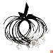 Bracelet - B137 - 15 pc Set - Mixed Bangles and Charm Bangles ~ Hearts and Stars - Black