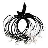 Bracelet - B137 - 15 pc Set - Mixed Bangles and Charm Bangles ~ Hearts and Stars - Black